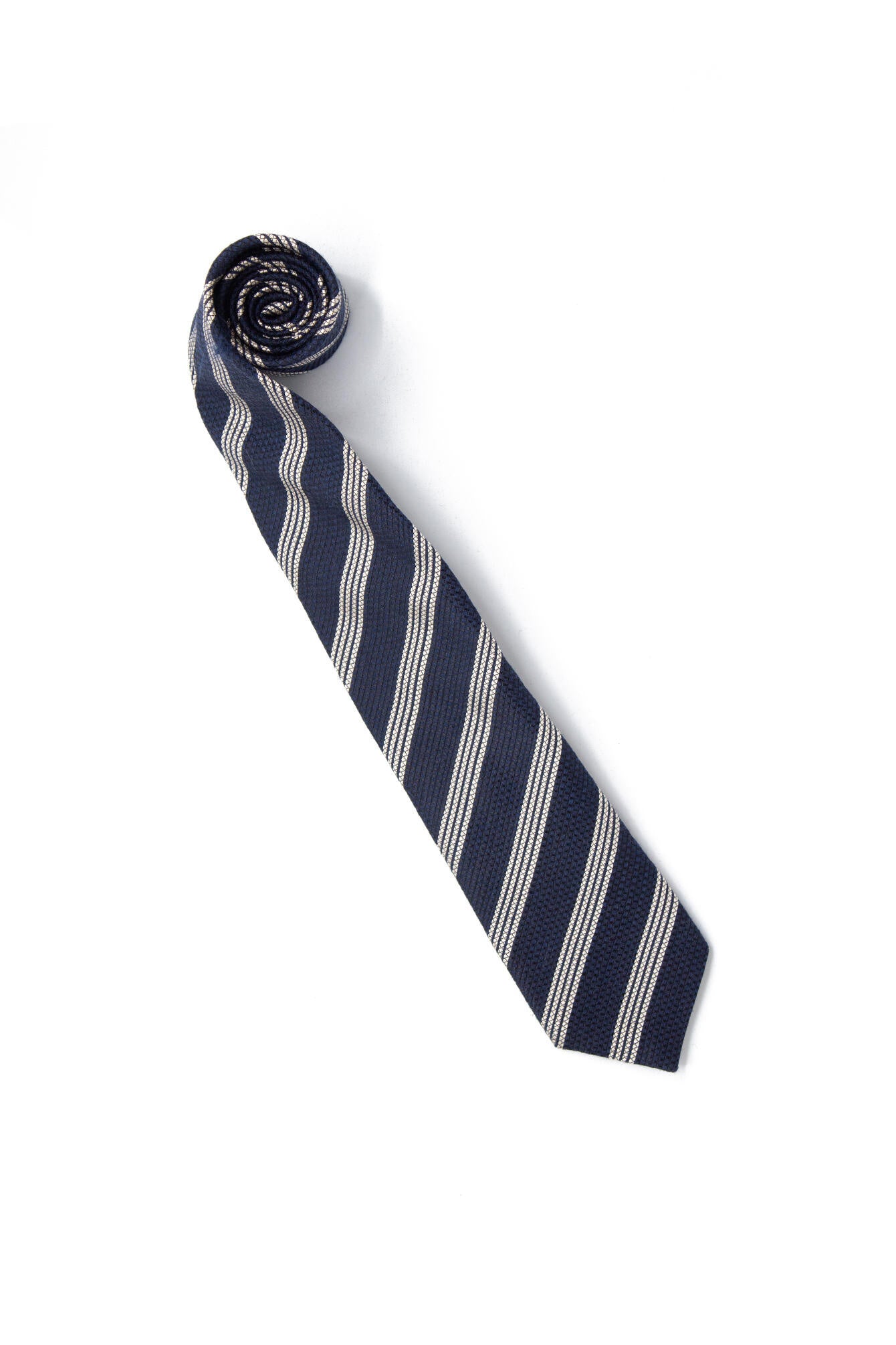 Krawatte aus Seiden-Mix - 405-Dark Blue - Blau