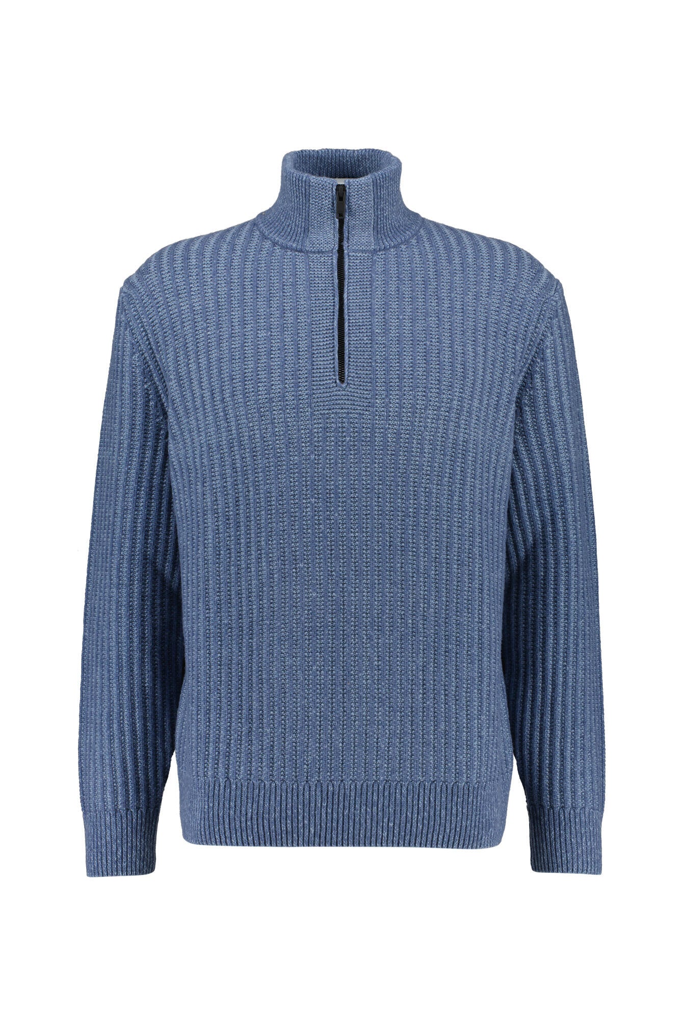 Strickpullover aus Wollmix - 495-Open Blue - Blau