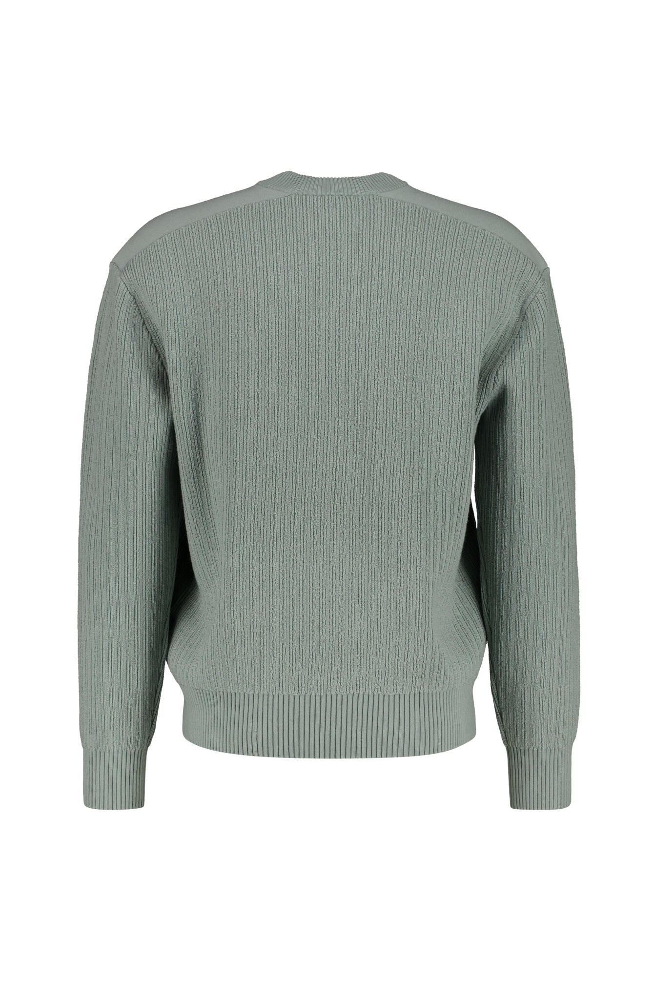 Strickpullover aus Baumwolle - 351-Open Green - Grün