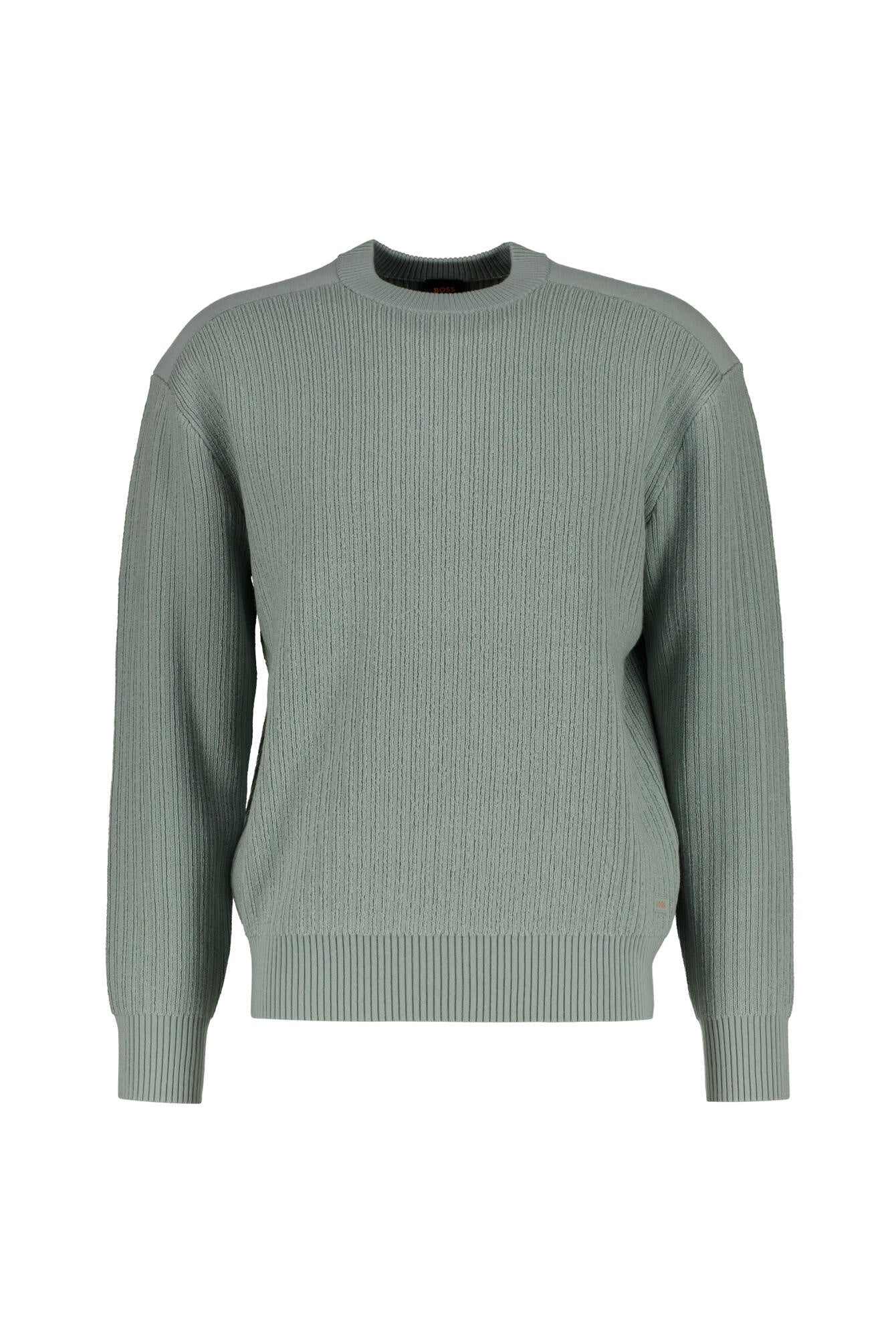 Strickpullover aus Baumwolle - 351-Open Green - Grün