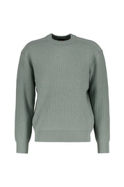 Strickpullover aus Baumwolle - 351-Open Green - Grün
