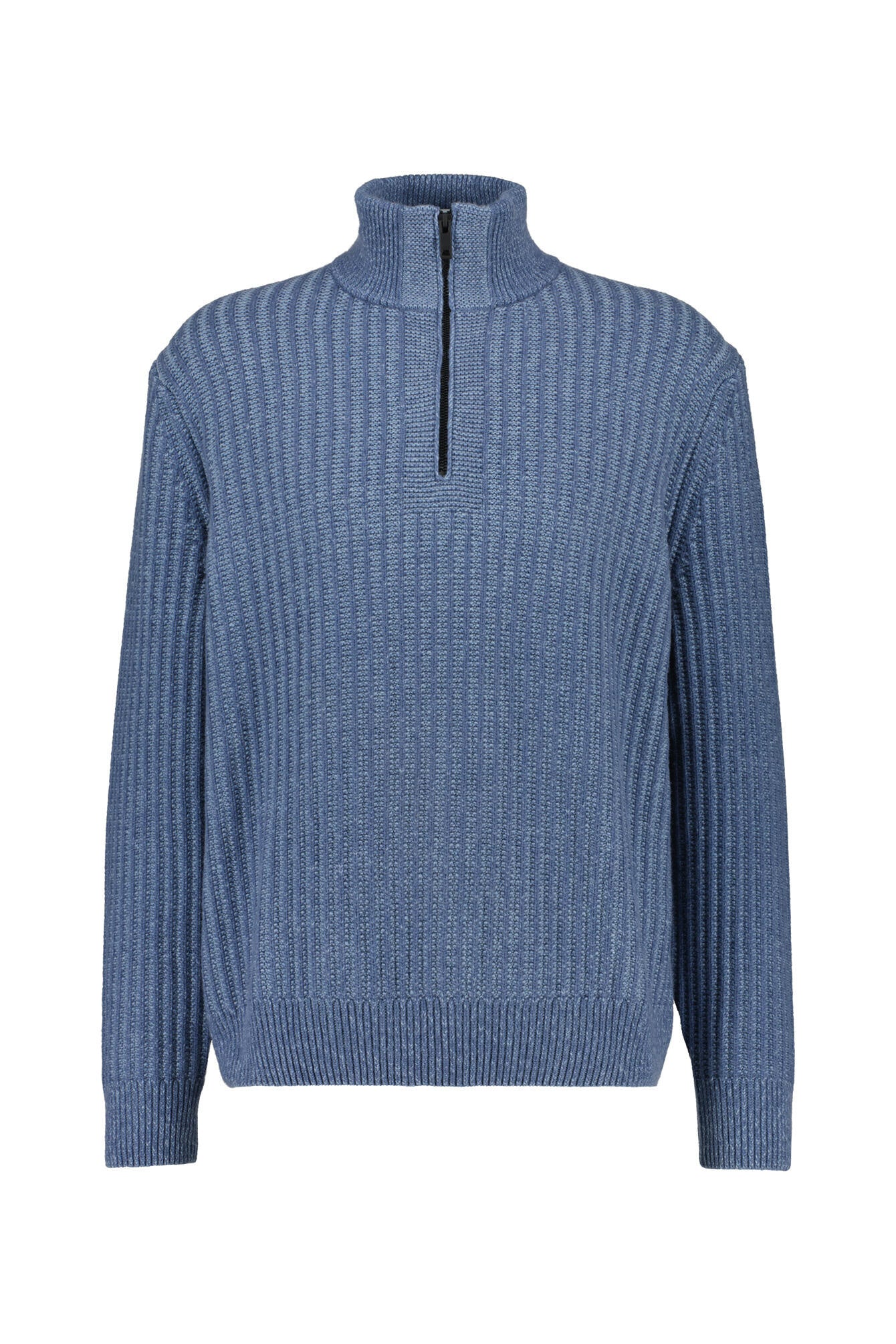 Strickpullover aus Wollmix - 495-Open Blue - Blau