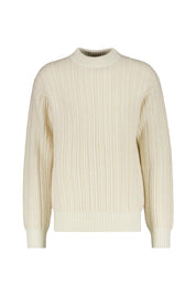 Strickpullover - 106-Natural - Weiß