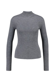 Strickpullover aus Merinowolle - 058-Light/Pastel Grey - Grau