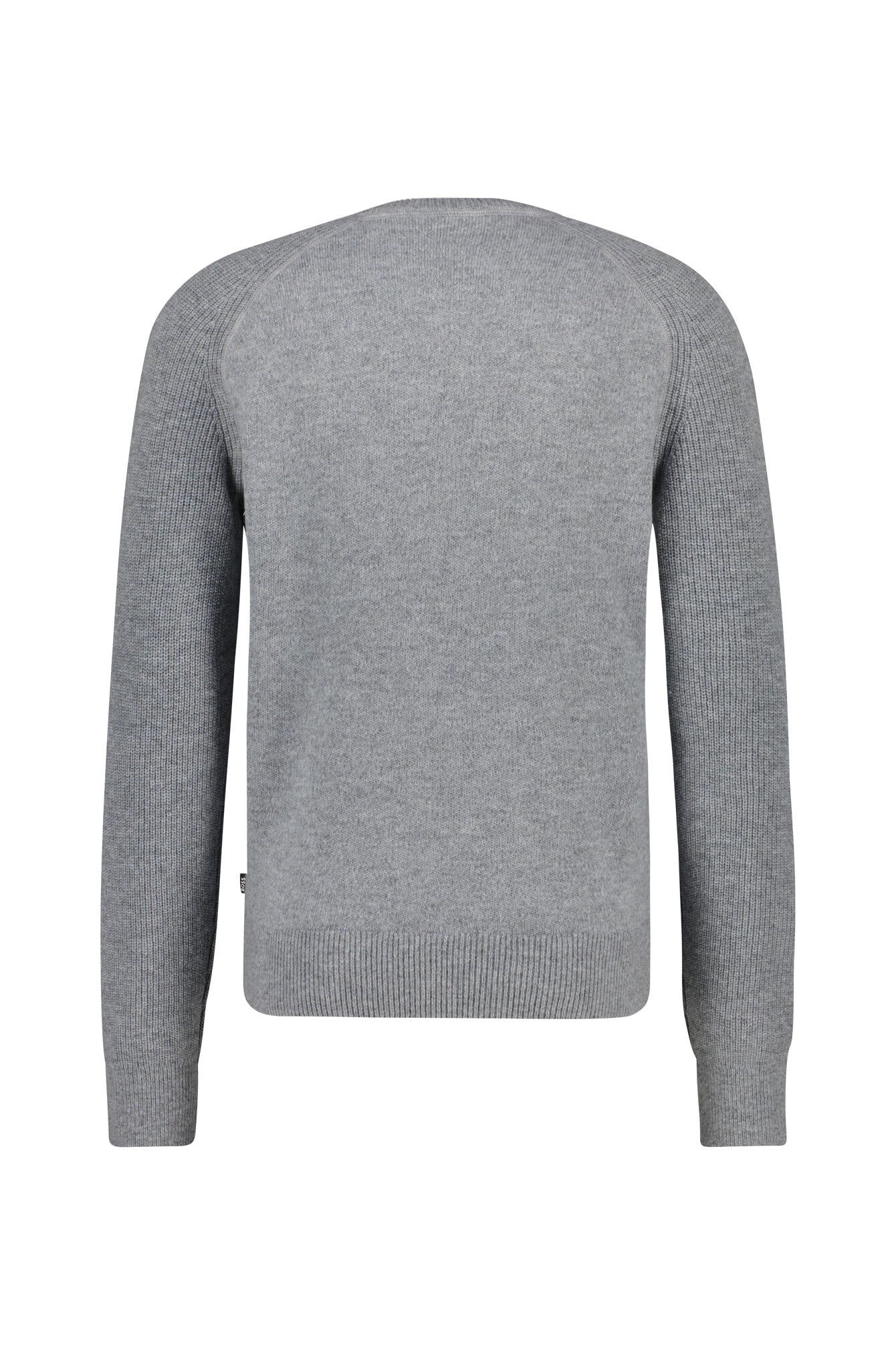 Strickpullover aus Schurwolle - 041-Silver - Grau