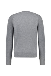 Strickpullover aus Schurwolle - 041-Silver - Grau