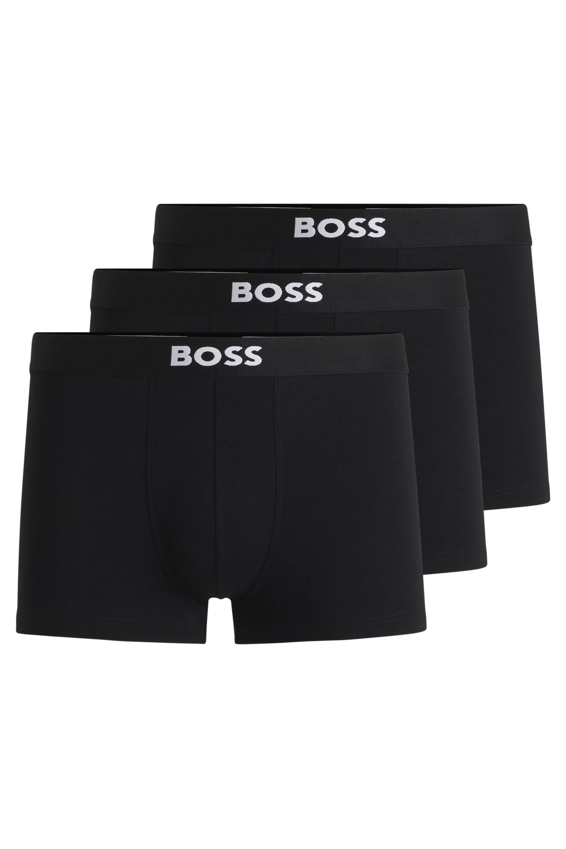Trunks 3er-Pack aus Baumwolle - 002-Black - Schwarz