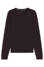 Strickpullover aus Schurwolle - 202-Dark Brown - Braun