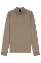 Poloshirt aus Baumwolle - 346-Open Green - Beige
