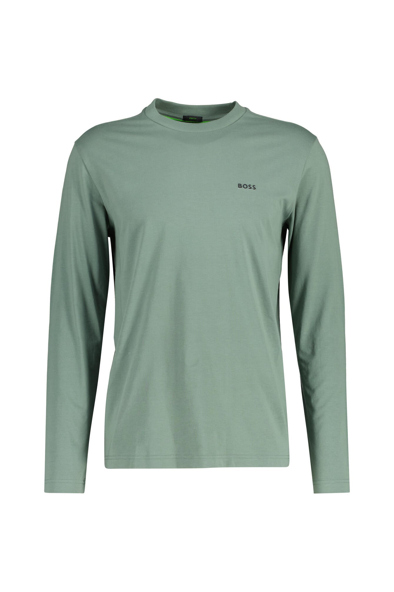 Langarmshirt aus Baumwolle - 358-Open Green - Grün