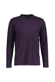 Langarmshirt aus Baumwolle - 517-Medium Purple - Violett