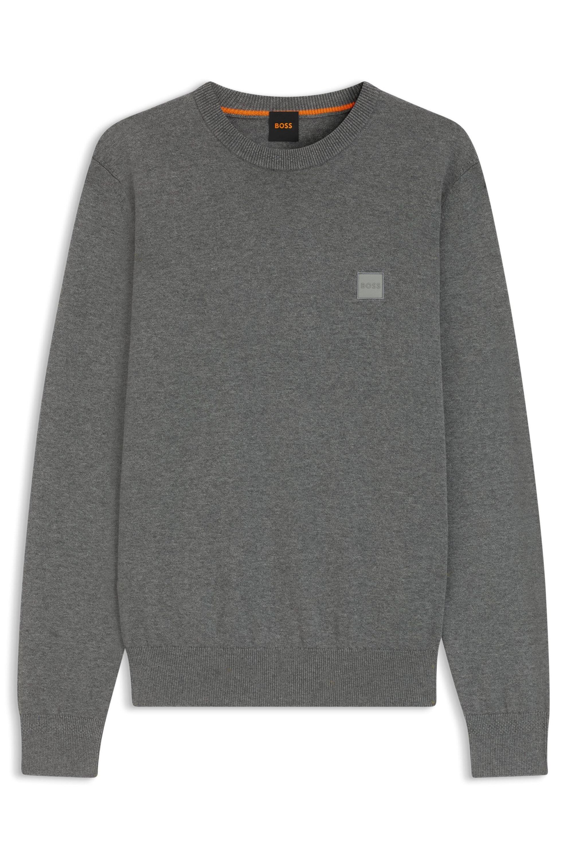 Sweatshirt aus Baumwolle - 041-Silver - Grau