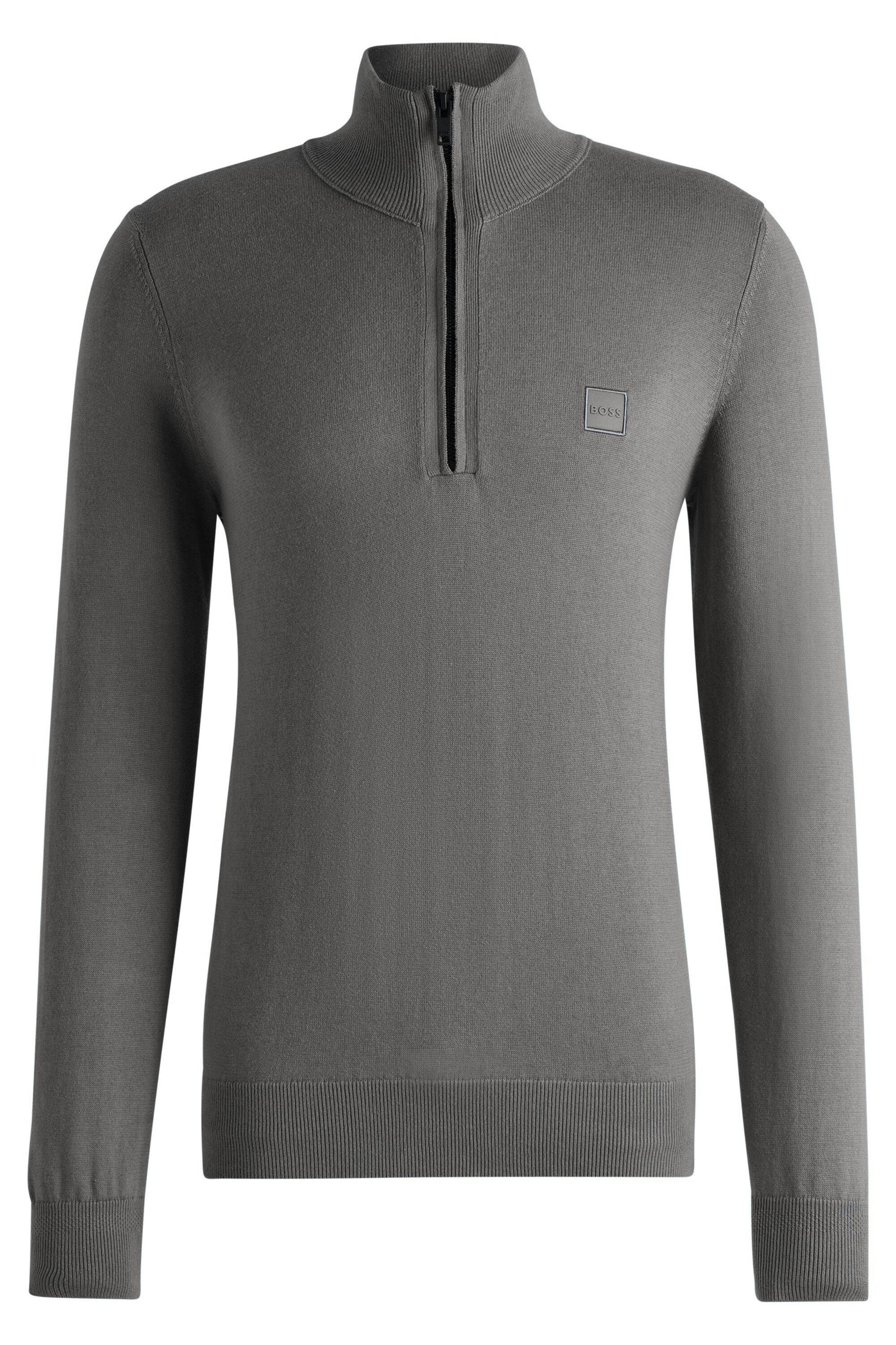 Strickpullover aus Baumwolle - 041-Silver - Grau