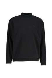 Fleecepullover mit Stehkragen - 001-Black - Schwarz