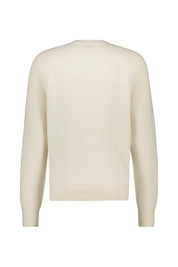 Strickpullover aus Schurwolle - 131-Open White - Creme
