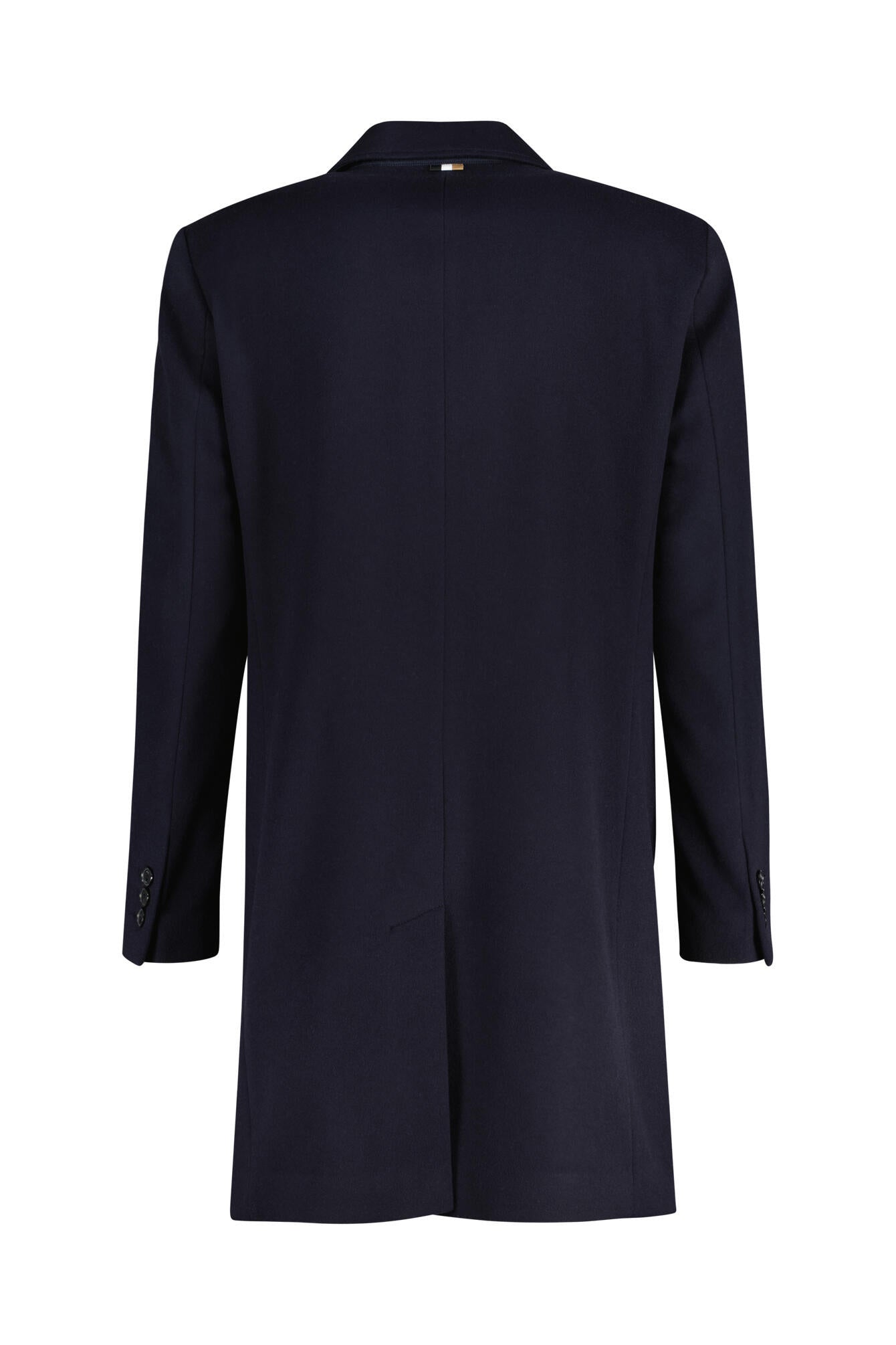 Wollmantel mit Reversekragen - 404-Dark Blue - Blau