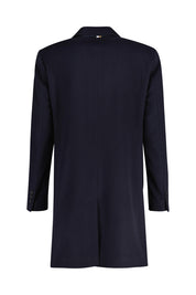 Wollmantel mit Reversekragen - 404-Dark Blue - Blau