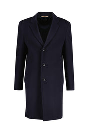 Wollmantel mit Reversekragen - 404-Dark Blue - Blau