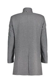 Wollmantel mit Stehkragen - 021-Dark Grey - Grau