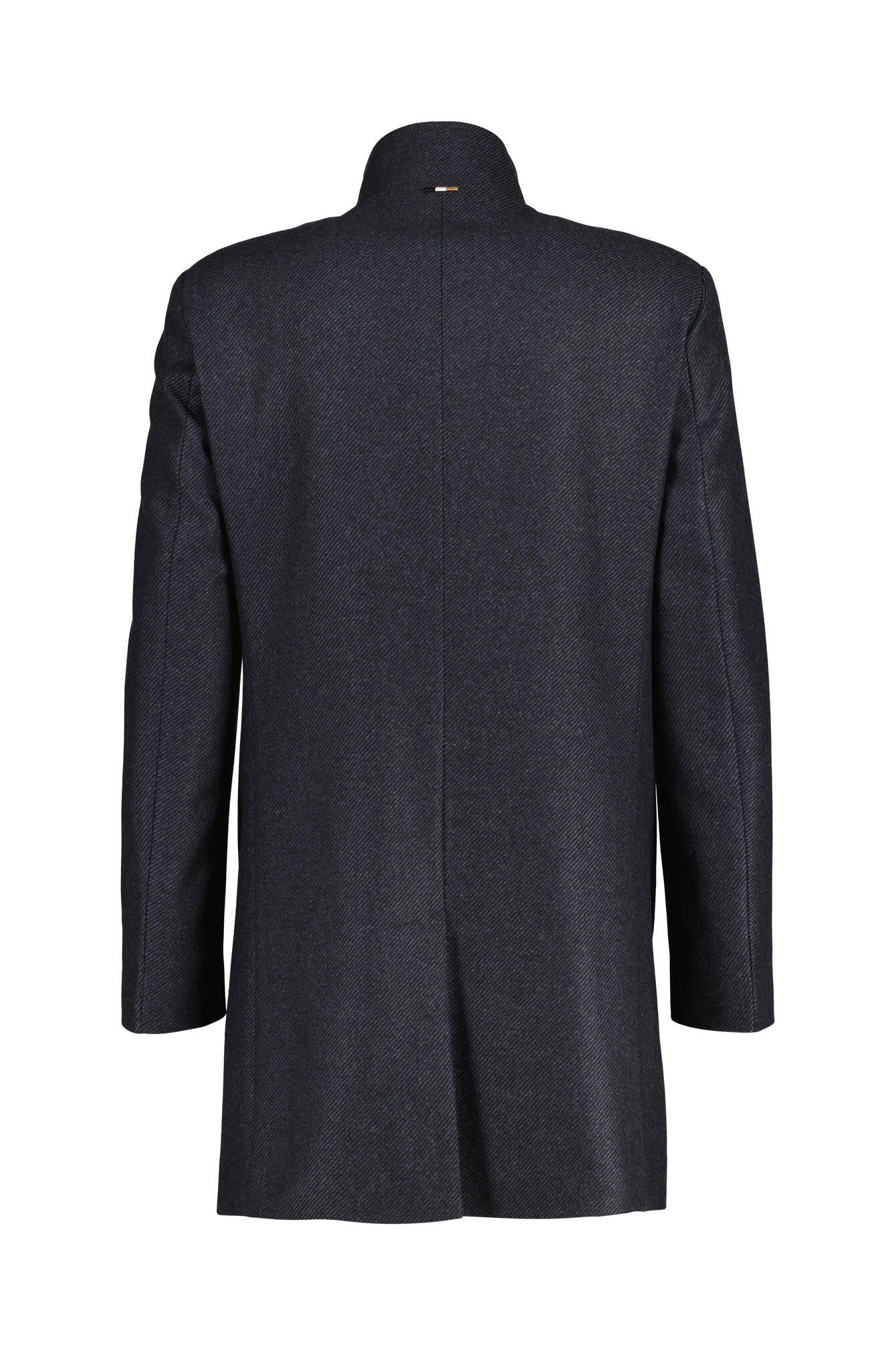 Wollmantel mit Stehkragen - 404-Dark Blue - Blau