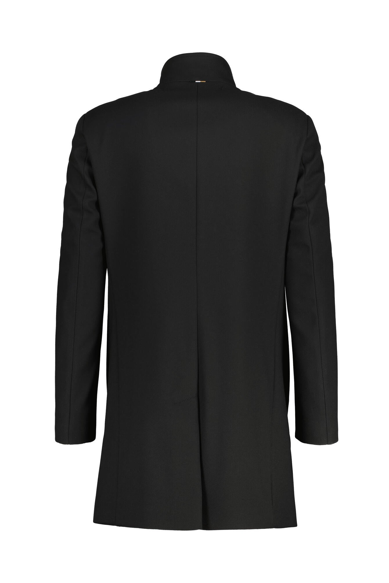 Mantel mit Stehkragen - 001-Black - Schwarz