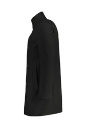 Mantel mit Stehkragen - 001-Black - Schwarz