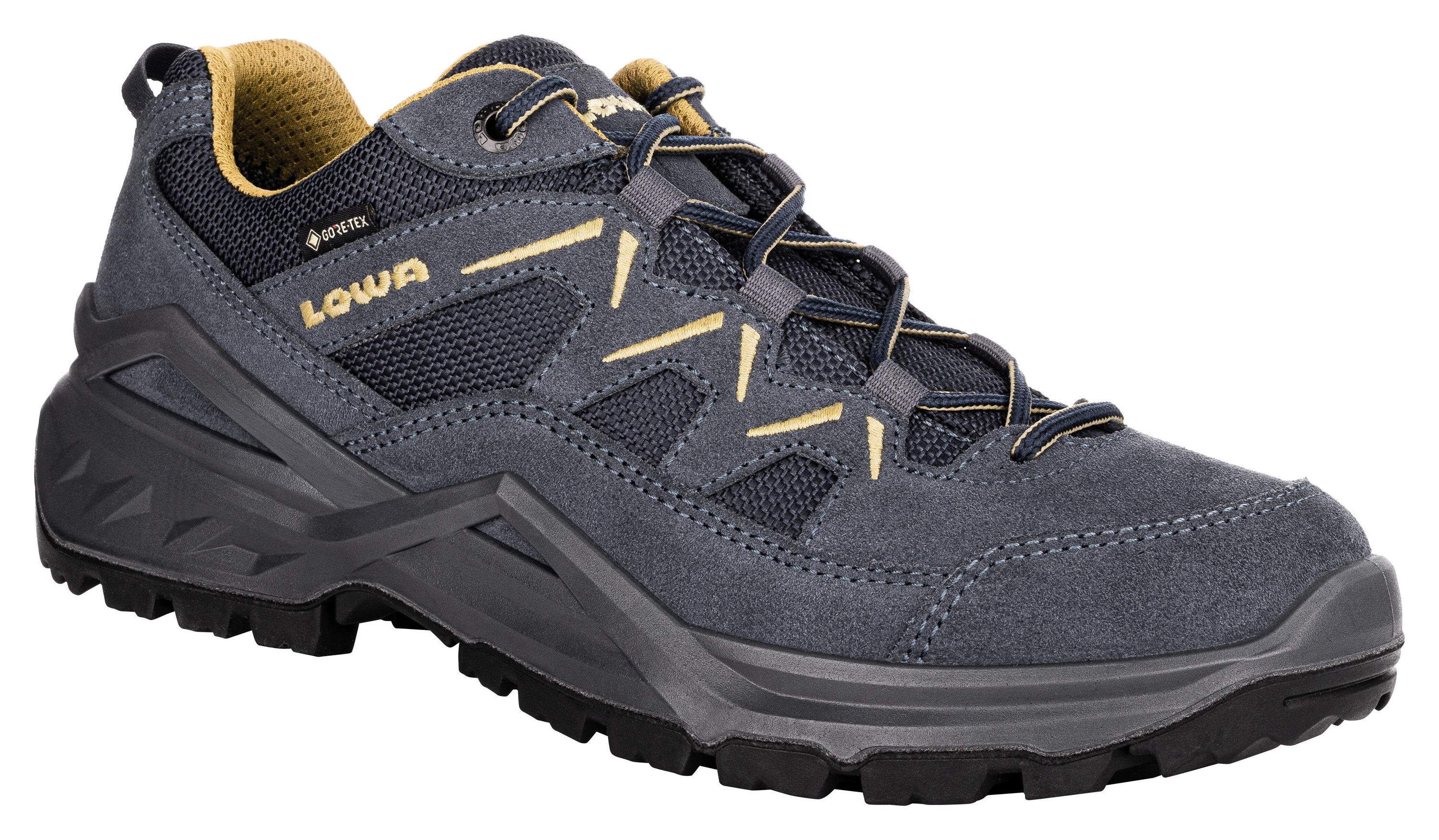 Trekkingschuh Sirkos EVO GTX - 9785-stahlblau/senf - Grau