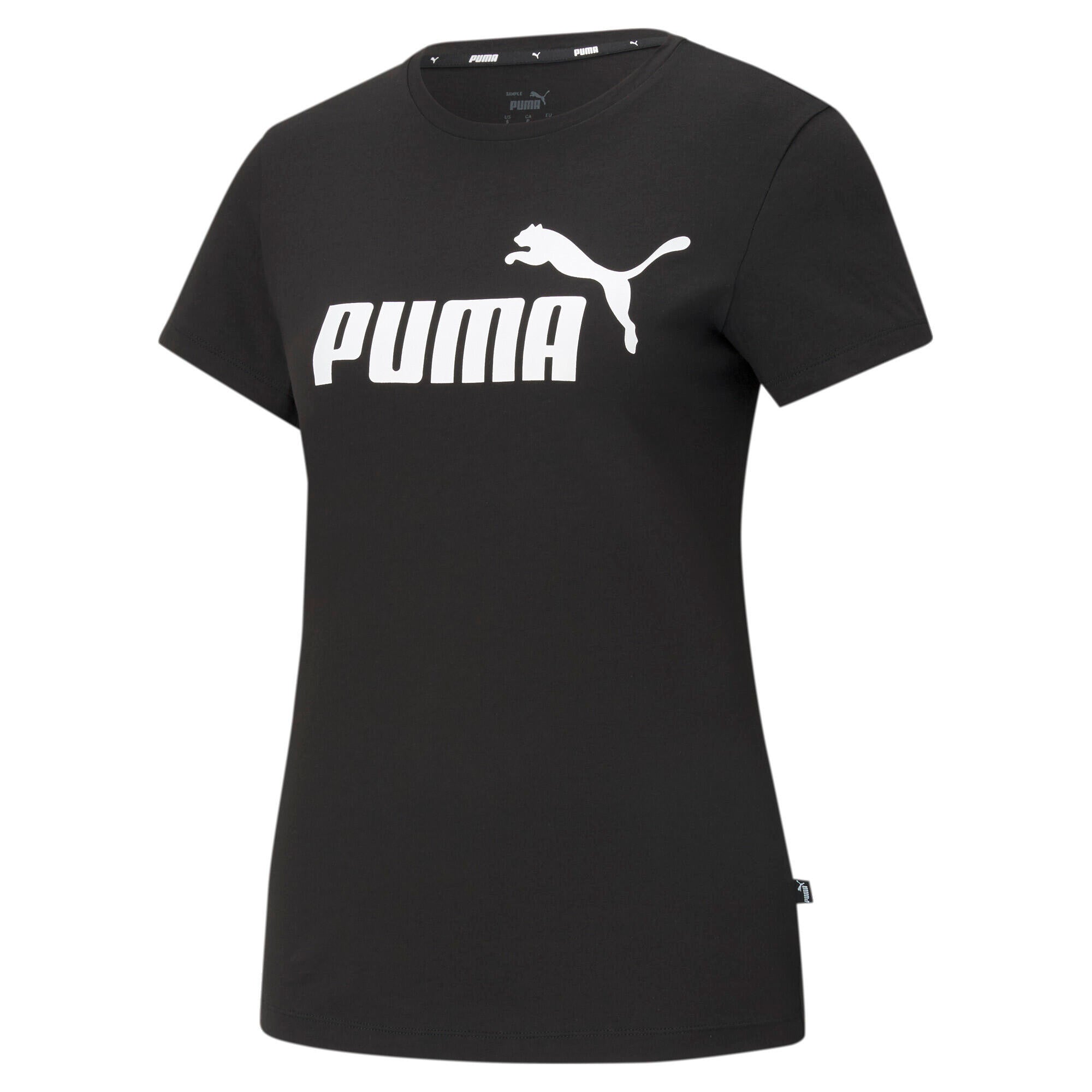 T-Shirt mit Logoprint - 001-PUMA BLACK - Schwarz