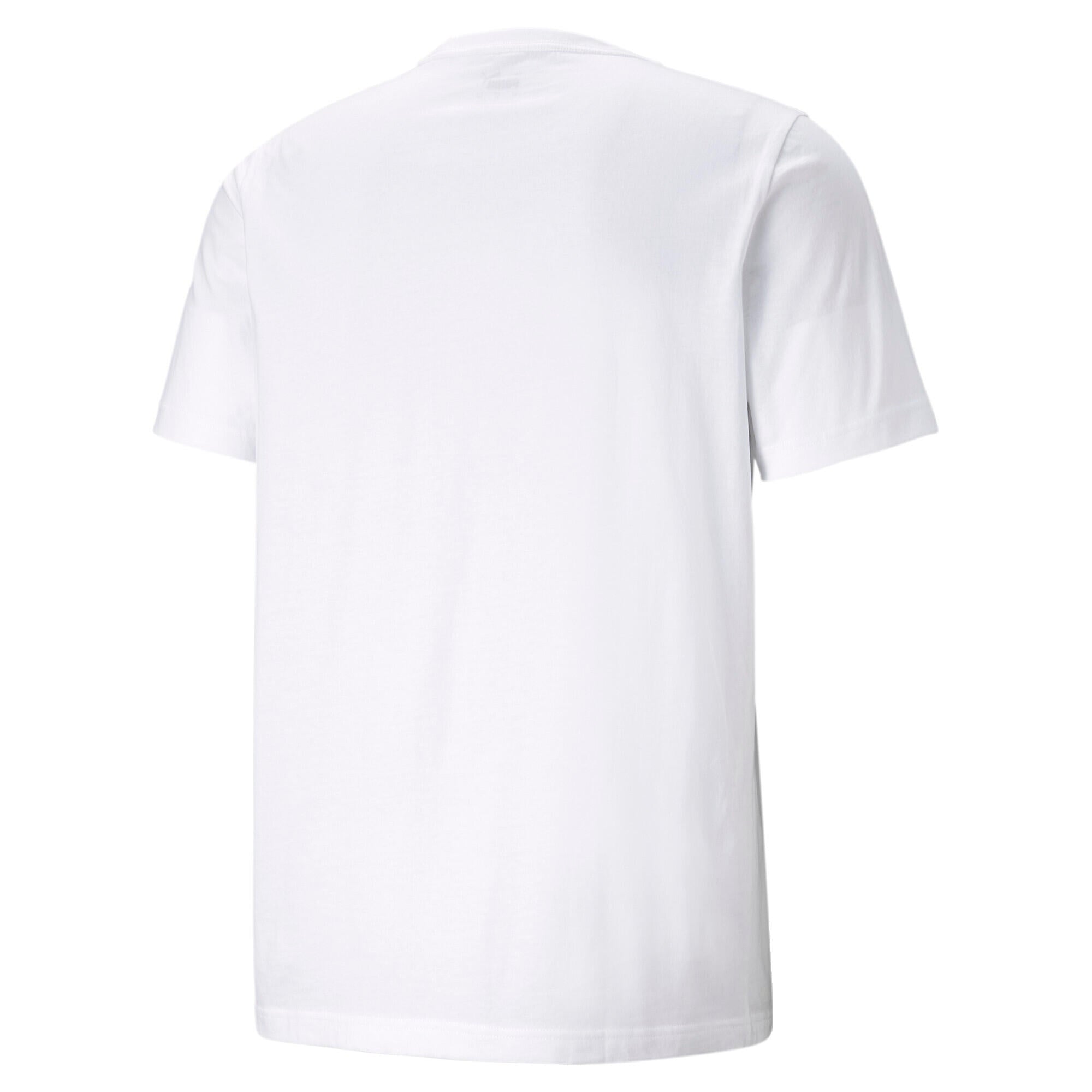 T-Shirt mit Logoprint - 002-PUMA WHITE - Weiß