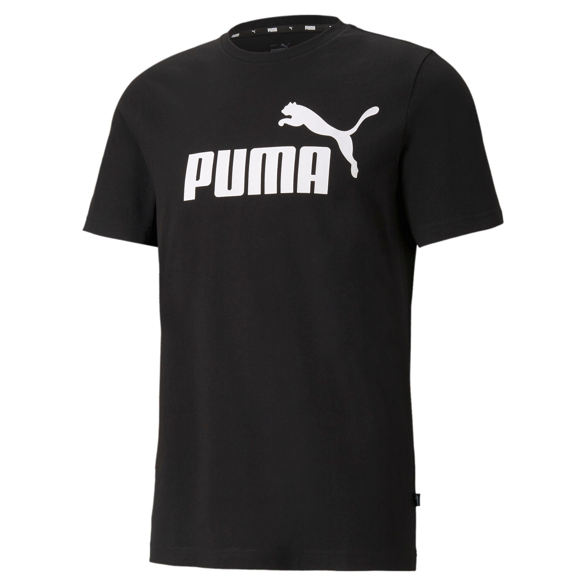 T-Shirt mit Logoprint - 001-PUMA BLACK - Schwarz