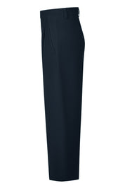 Elegante Faltenhose Wide Leg - 890-Marine - Blau