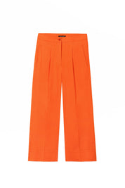 Hose aus leichtem Gabardine-Stretch-Gewebe - 646 - Orange