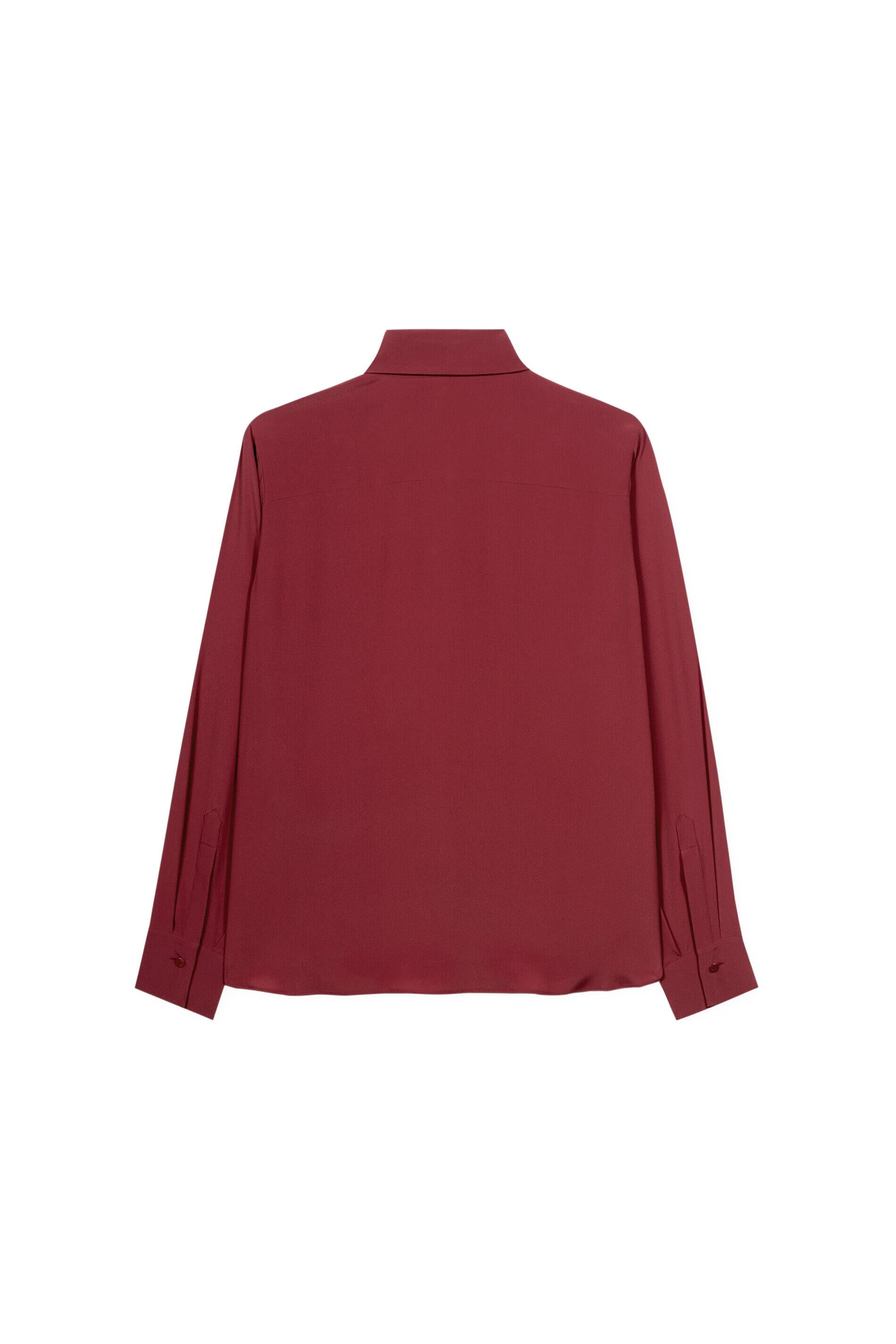 Bluse aus Seidenmix - 472 - Rot