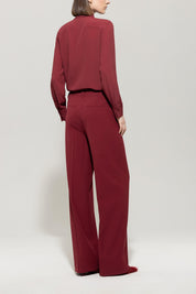 Bluse aus Seidenmix - 472 - Rot