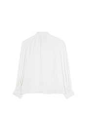 Bluse aus Seidenmix - 103 - Weiß