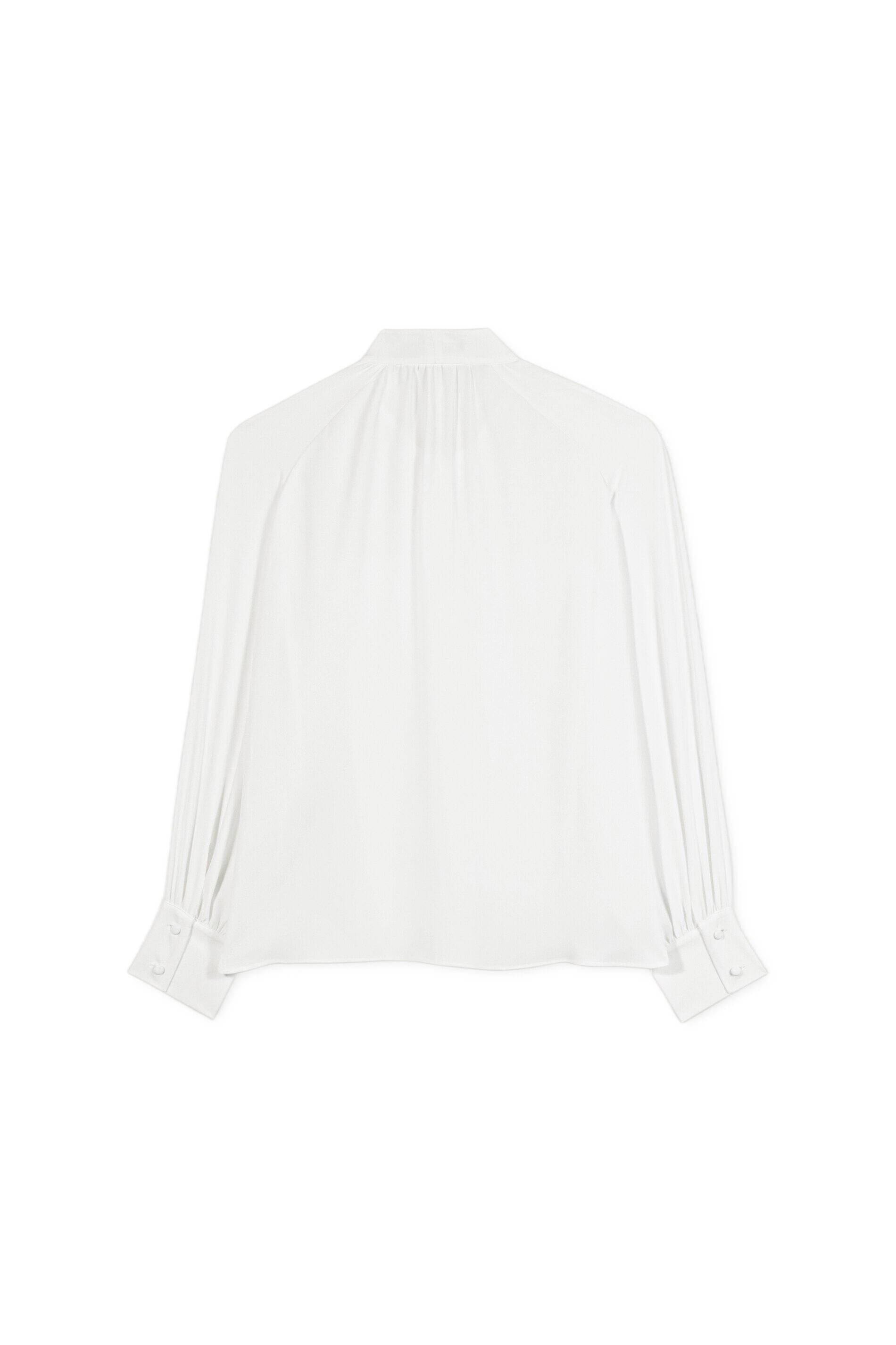 Bluse aus Seidenmix - 103 - Weiß