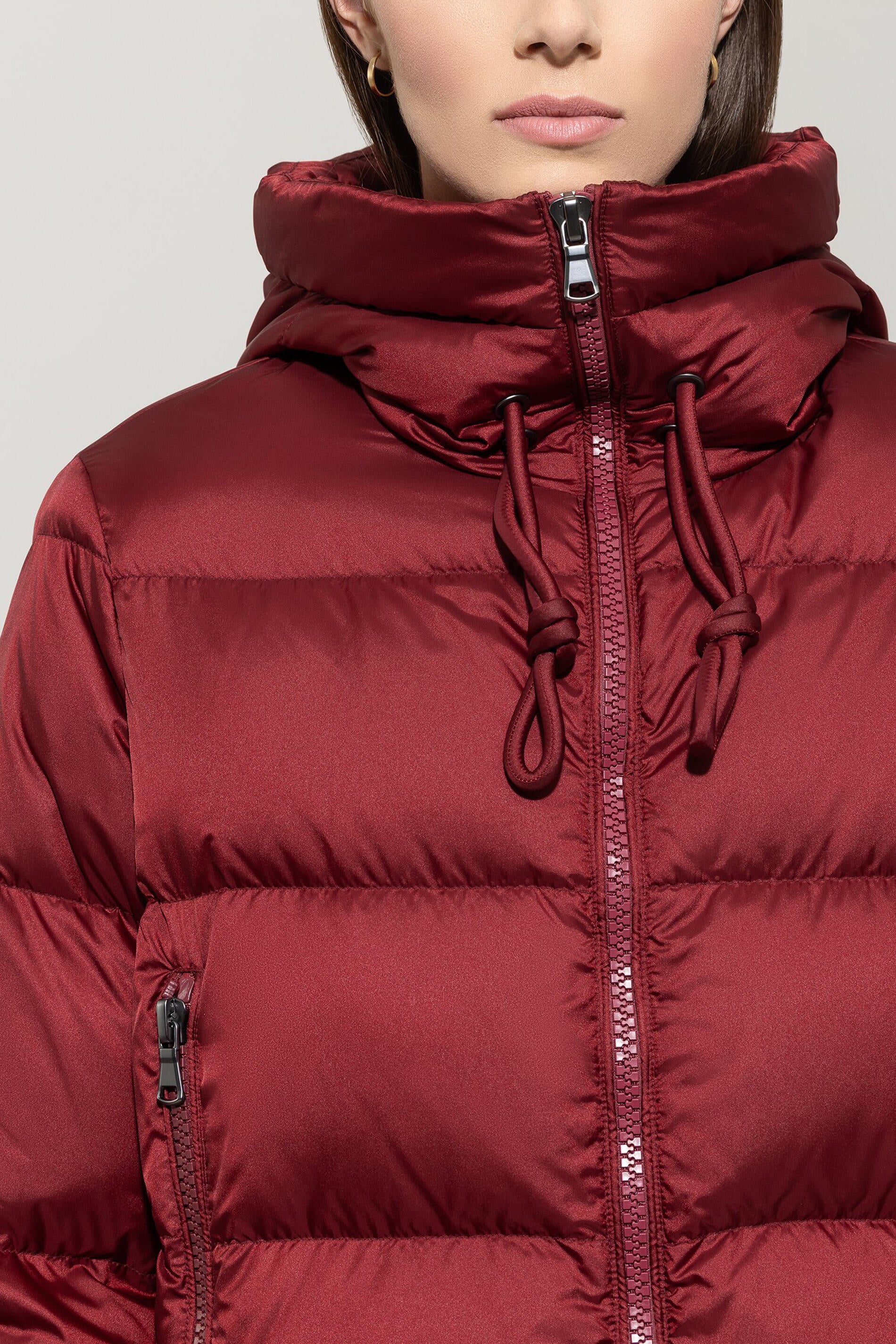 Daunenjacke mit Kapuze - 472 - Rot