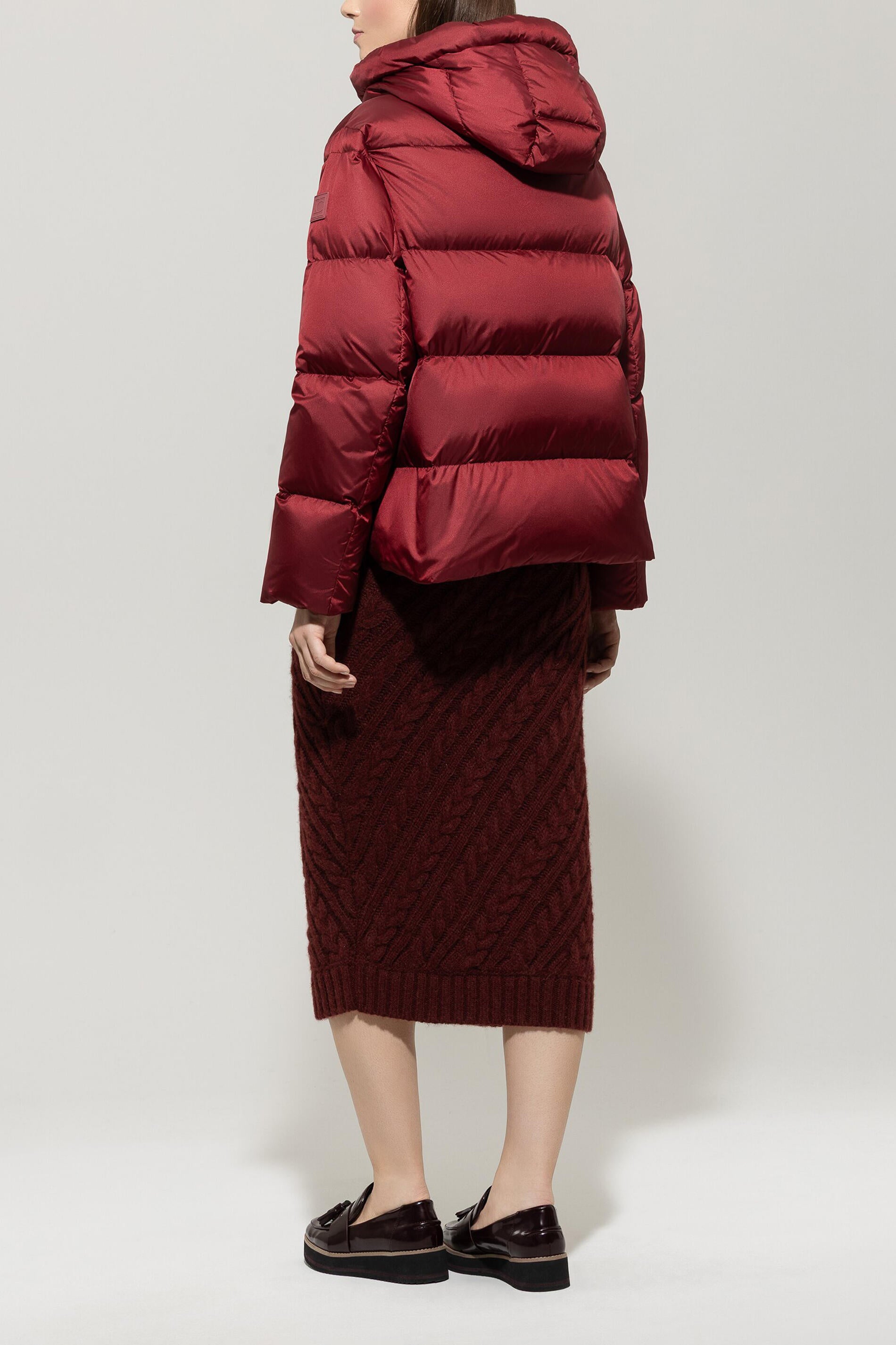 Daunenjacke mit Kapuze - 472 - Rot