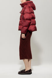 Daunenjacke mit Kapuze - 472 - Rot