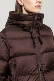 Daunenjacke mit Kapuze - 780 - Braun