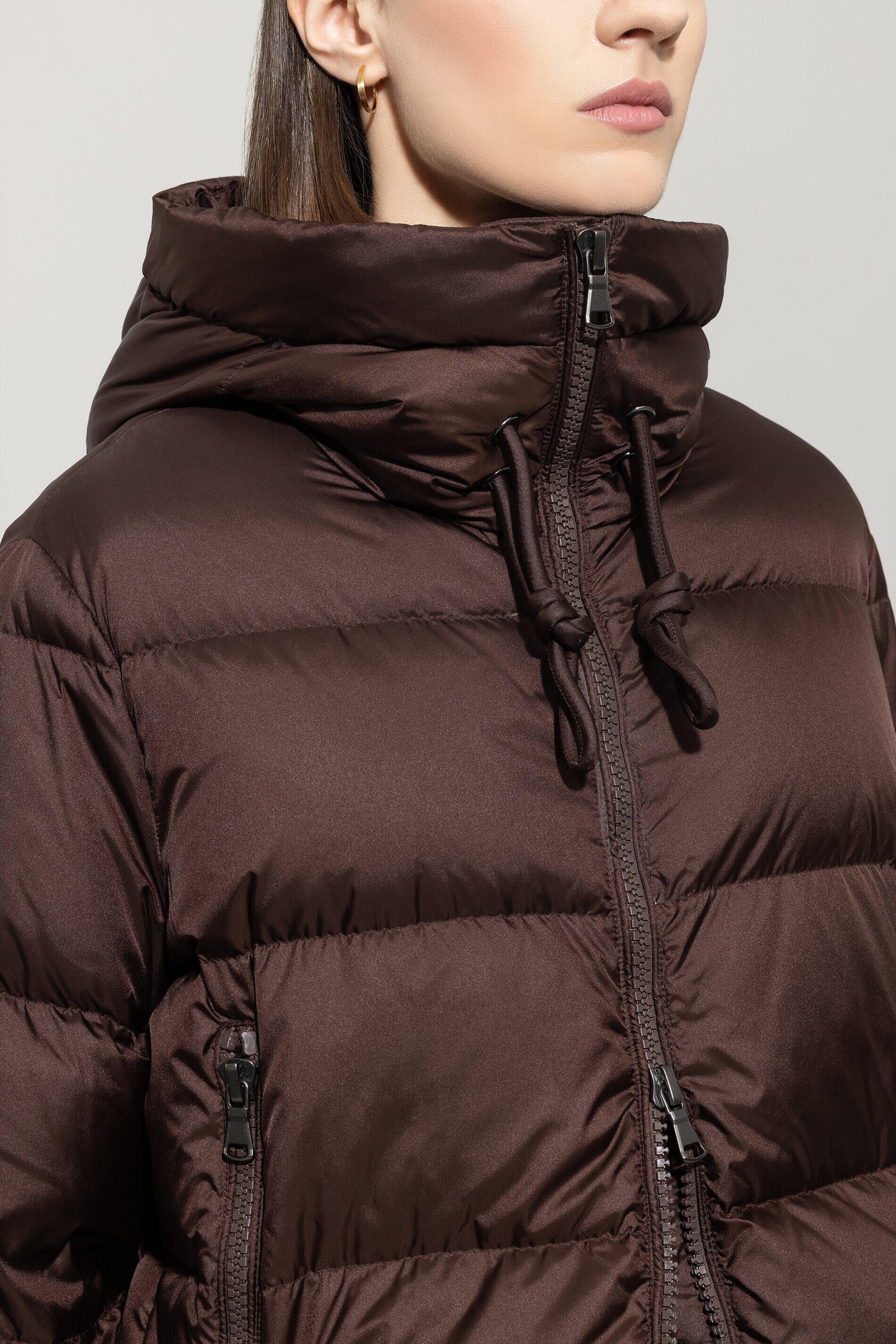 Daunenjacke mit Kapuze - 780 - Braun