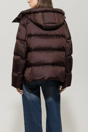 Daunenjacke mit Kapuze - 780 - Braun