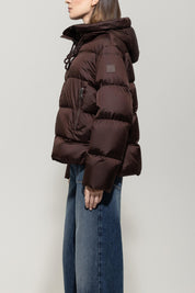 Daunenjacke mit Kapuze - 780 - Braun