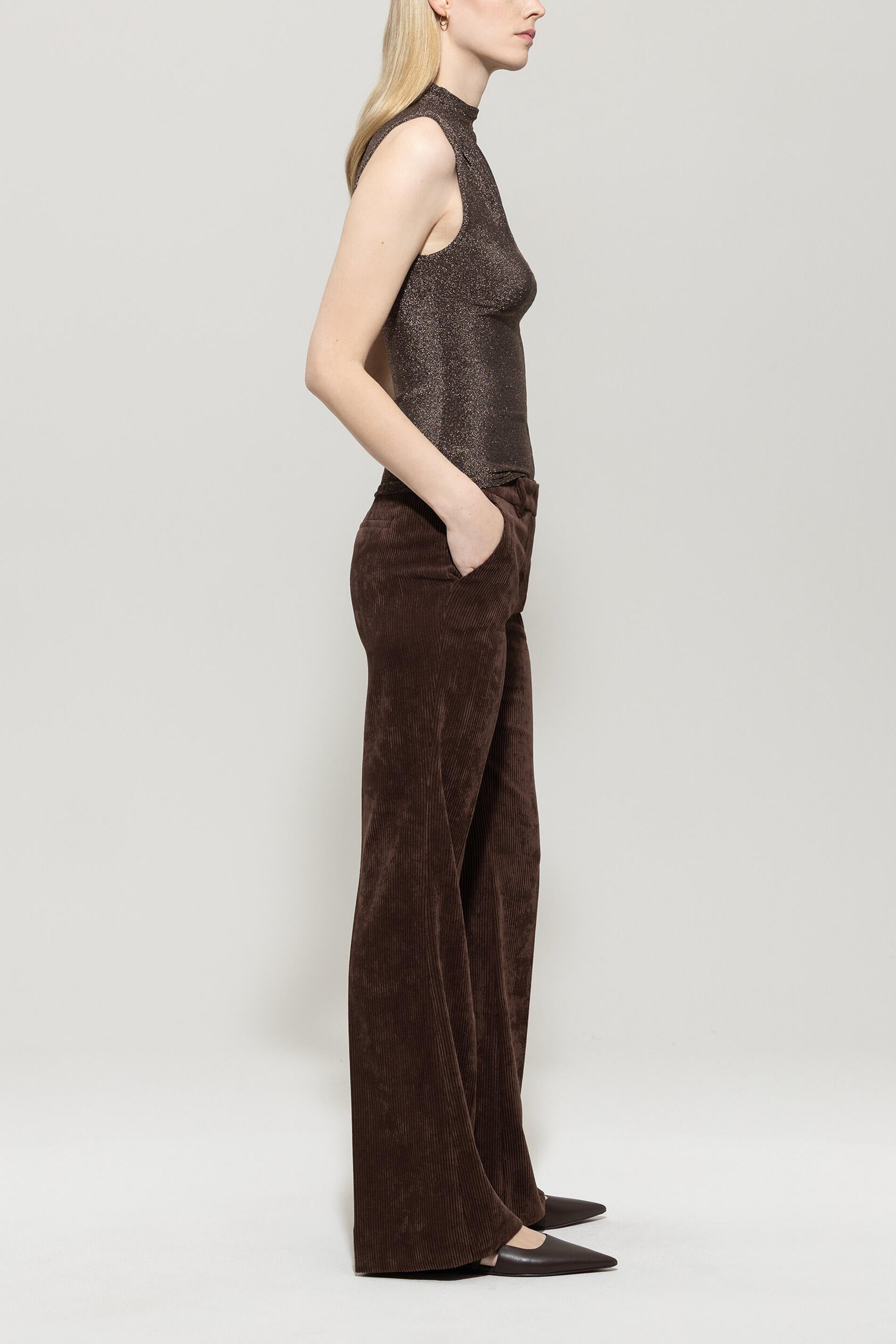 Cordhose Flared Leg - 780 - Braun