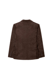 Cord-Blazer aus Viskosemix - 780 - Braun