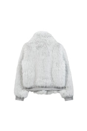 Blouson aus Fake Fur - 152 - Grau