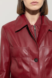 Lederjacke aus Nappaleder - 472 - Rot