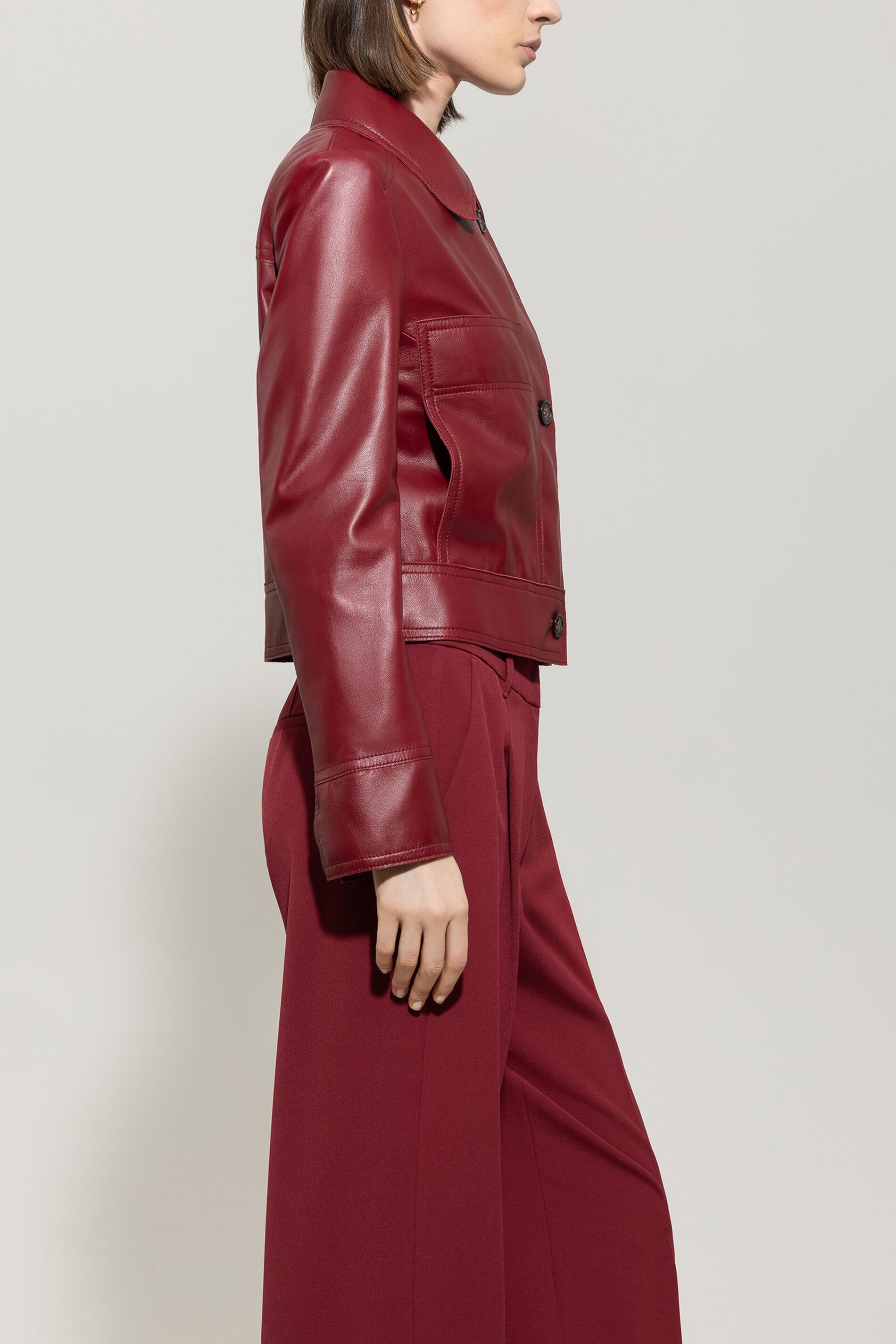 Lederjacke aus Nappaleder - 472 - Rot