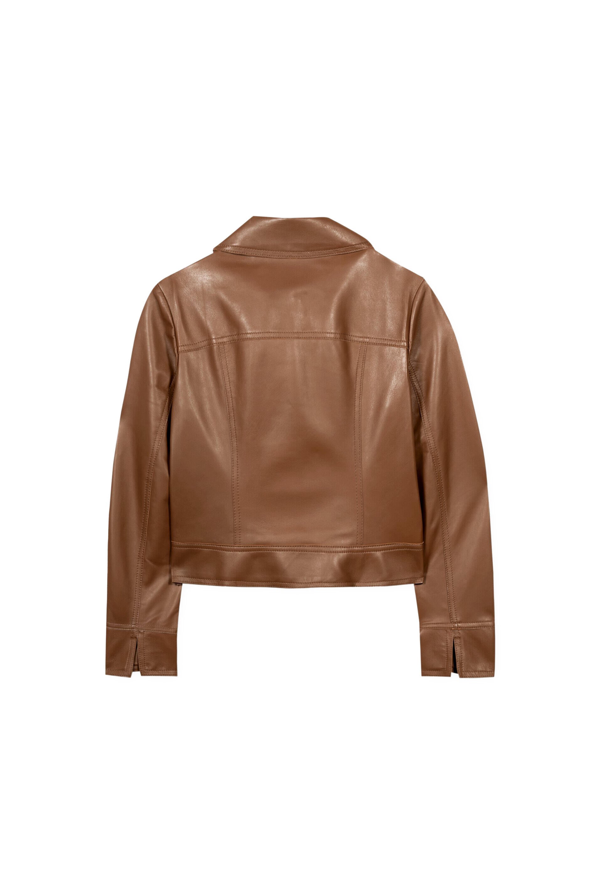Lederjacke aus Nappaleder - 758 - Braun