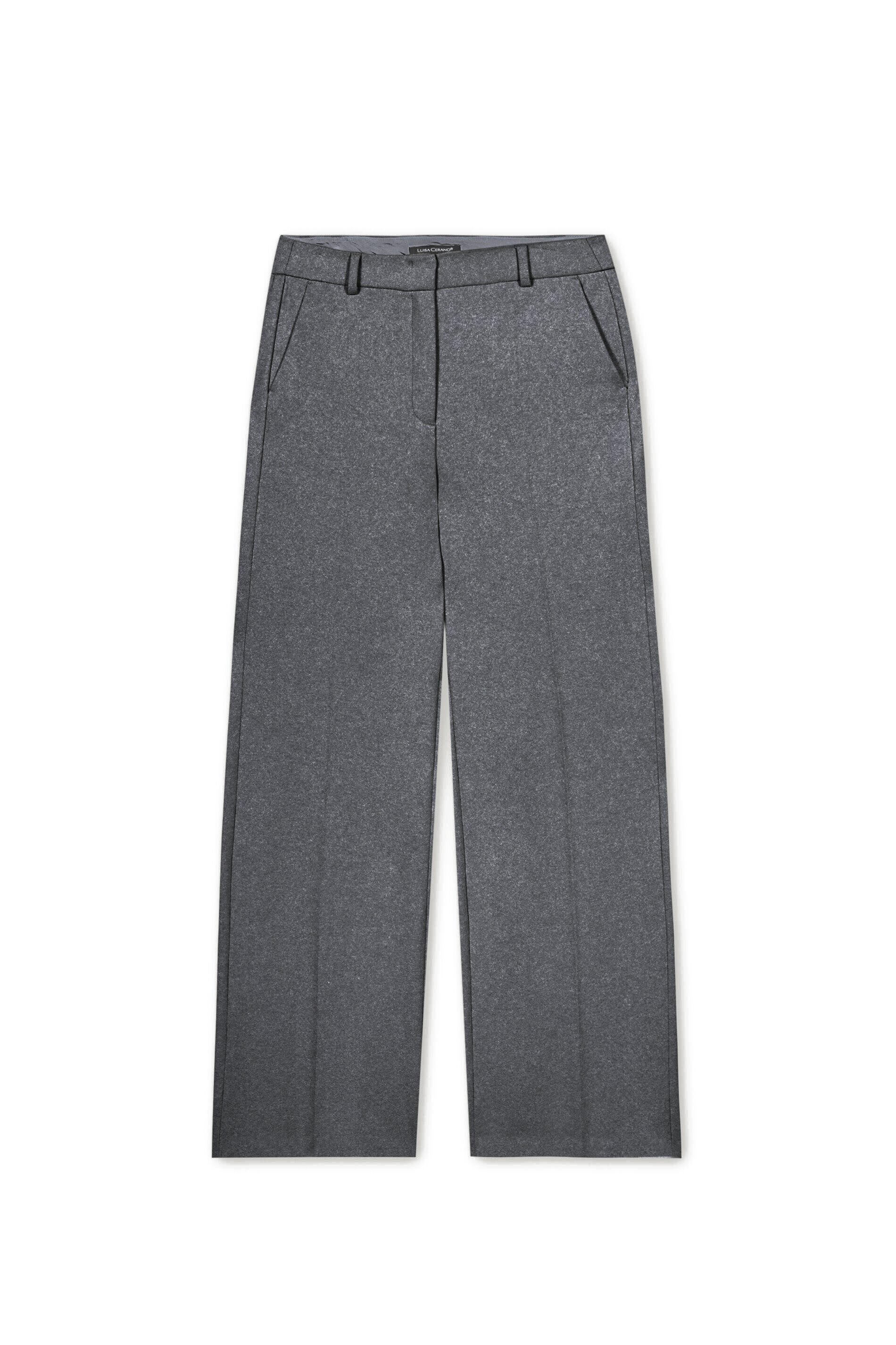 Wollhose Wide Leg - 144 - Grau
